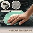 thumbnail image 6 of ODIKA 8'x10' Washable Area Rug Non-Slip Chair-Friendly Mat Disc Vinyl Cd Record Retro Vintage Music Spinning Grooves Concentric for Dining Room, Large Office, Lounge, 6 of 7