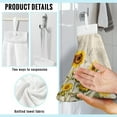 thumbnail image 6 of ZIATUBLE Sunflower Butterfly Hanging Hand Dry Towels Dragonfly Bath Towels for Bathroom Set 2 Piece Fast Drying Kitchen Hand Towels and Washcloths Machine Washable Hanging Kitchen Towel, 6 of 7