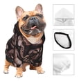 thumbnail image 5 of Yiaed Coffee Bean Print Dog Hoodie Security Pet Dog Costume Pets Dog Hoodie Sweatshirt with Pocket for Small Dogs-X-Small, 5 of 5