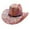 Red, variant on Western Cowboy Hat for Carnival Party Unisex Wide Brim Sun Durable Material Classic Style Black One Size