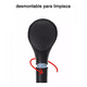 thumbnail image 3 of Regadera Teléfono De Mano Malubero Negro Con Manguera, 3 of 3