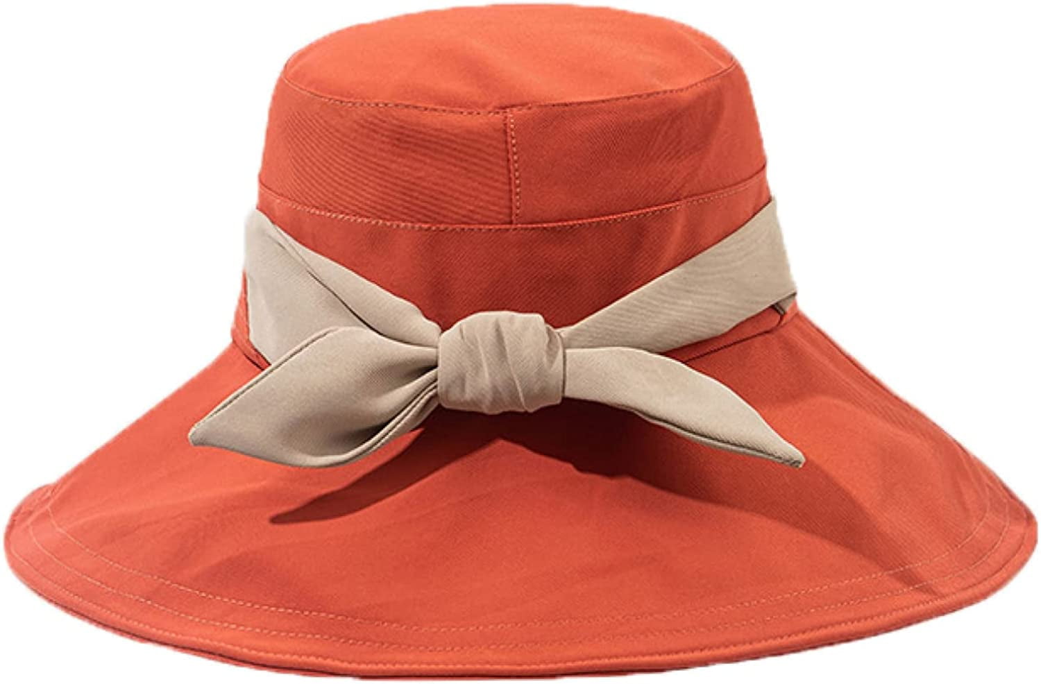 CoCopeaunts Large Bucket Hat Wide Brim Bow Ladies Bucket Hats for Women