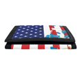 thumbnail image 5 of FUIALDOLG 4th of July Trifold Card Wallet Featuring Flag Blue Floral Design, Slim Portable Polyester Kids Wallet for Outdoor and Daily Use, 5 of 6