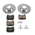 thumbnail image 2 of Power Stop Brake Kit K156 1-Click Brake Kit; Carbon Fiber Ceramic Brake Pads; 11.81 Inch Silver Zinc Plated Cross-Drilled And Slotted Rotor; With Rotor/Brake Pad/Hardware, 2 of 9