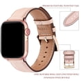 thumbnail image 3 of WFEAGL Apple Watch Series Genuine Leather Replacement Band 42mm 44mm 45mm Pink Sand/Rose Gold, 3 of 8