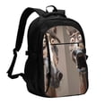 thumbnail image 1 of Balery Funny Horse Faces Expressions Mochila con carga USB para hombre y mujer - Mochila impermeable y antirrobo para laptop con puerto USB para viajes, trabajo, 1 of 7