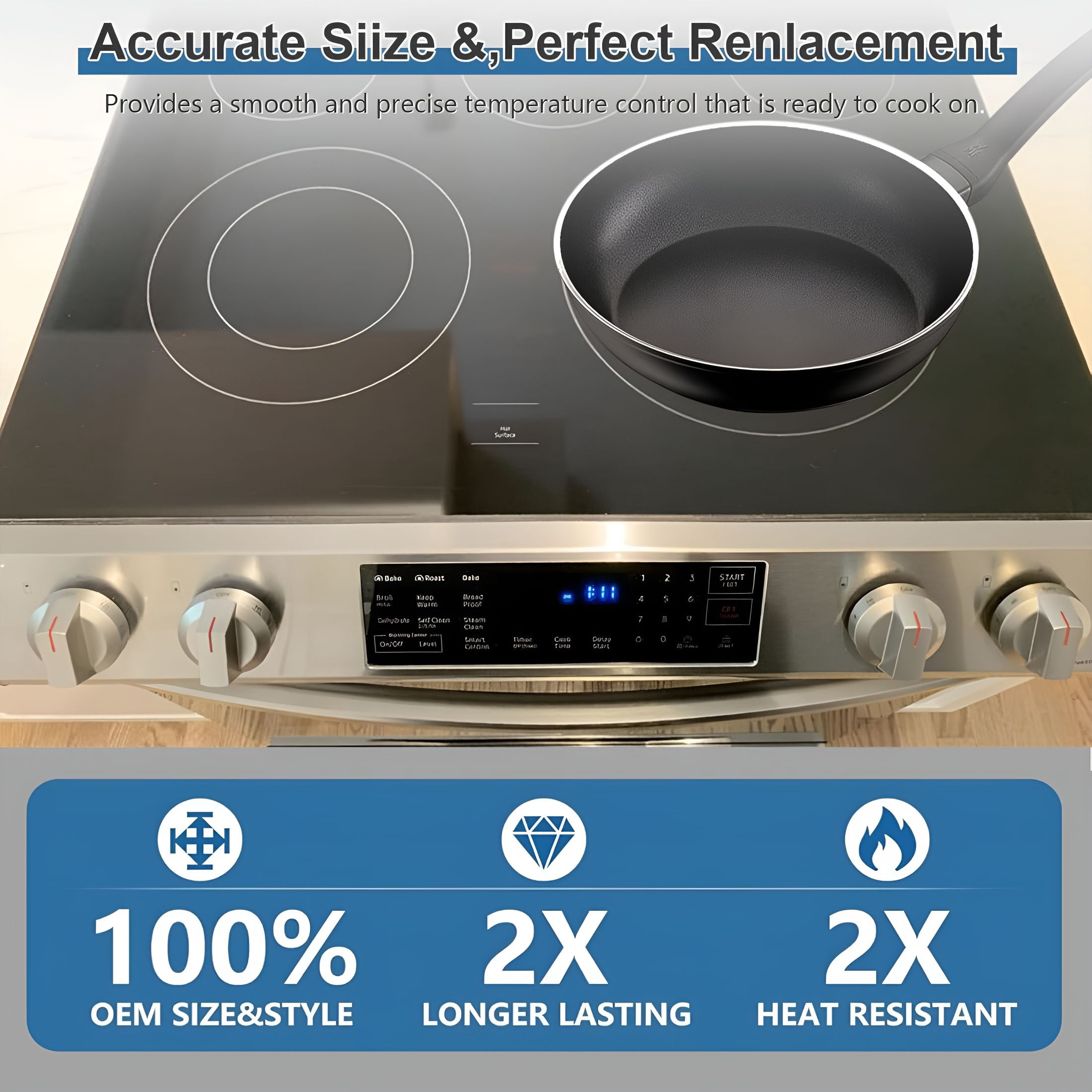 CURYMAY Electric Stove Knob Replacement,Compatible with Electric Range Models