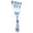 A002- Blue, variant on Independence Day Decorations, 4Th of July Garland, 4Th of July Outdoor Decor, Patriotic Table Decorations, Sheer Leaf-Print Window Curtain for Patio, Entryway, Party Backdrop and