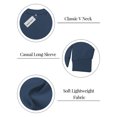 thumbnail image 5 of NISVIYA Winter Oversized Sweatshirts for Women Fall Trendy Basic V Neck Long Sleeves Pullover, 5 of 6