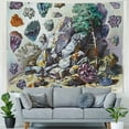 thumbnail image 4 of Orinice Crystals Tree Rocks Tapestry Wall Hanging Unique Style Graphic Tapestries Home Wall Decor Art for Living Room Bedroom Apartment Farmhouse Dorm 60x50inch, 4 of 6