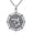 Shark, variant on Hockey Aztec Lion Cross Necklace for Men 925 Sterling Silver Jewelry Gifts for Father Husband Brother