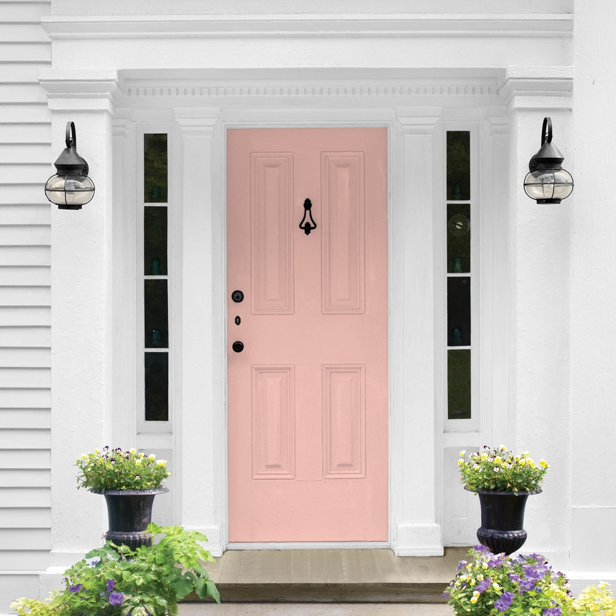 Glidden HEP Peach Beige / Red Semi-Gloss Exterior Paint with Primer, 1 Gallon