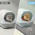 thumbnail image 3 of Cat Litter Mat Waterproof Double Layer EVA Foldable Pet Litter Mat Non-slip Sand Trapping Pad Washable Bed Mat Clean Pad Product, 3 of 9