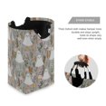 thumbnail image 3 of Yayeee Freestanding Laundry Hamper with Handle Collapsible Large Storage Basket for Clothes, Gray Cartoon Ghost, 3 of 7