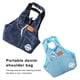 thumbnail image 2 of Billuyoard Bolso bandolera individual Bolso de viaje portátil Bolso de gran capacidad Bolsos de hombro duraderos Gatos Cachorros para animales Aseo de mascotas Azul oscuro, 2 of 6