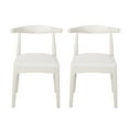 thumbnail image 2 of Noble House Cotterell Fabric and Wood Dining Chairs, Set of 2, Almond Textured Boucle and Bleached Wood, 2 of 9