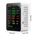 thumbnail image 3 of 12 in 1 Air Quality Monitor CO2 Monitor with Time/ Date Display WIFI PM2.5 PM10 CO CO2 TVOC HCHO Tester, 3 of 5