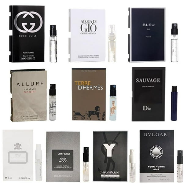Set de muestras de perfume EkoKim Cologne para hombre, 10 unidades