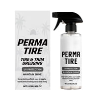 Perma Tire Tire & Trim Dressing, Daily Polishing And Maintenance Agent For Car Tires To Achieve Glossy Black Finish With Uv Protection, 237Ml Spray Bottle For Easy Application On