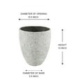 thumbnail image 7 of Rustic White Stone Planter, Medium, 7 of 7