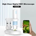 thumbnail image 4 of Microscopio digital digital digital 1080p wifi 50x-1000x Microscopio aumento mini microscopio de mano de bolsillo para //// Mac, 4 of 7