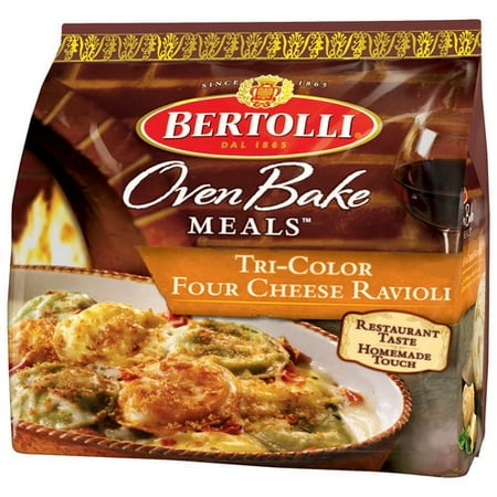 Bertolli Oven Bake Meals Tri-Color Four Cheese Ravioli, 24 oz