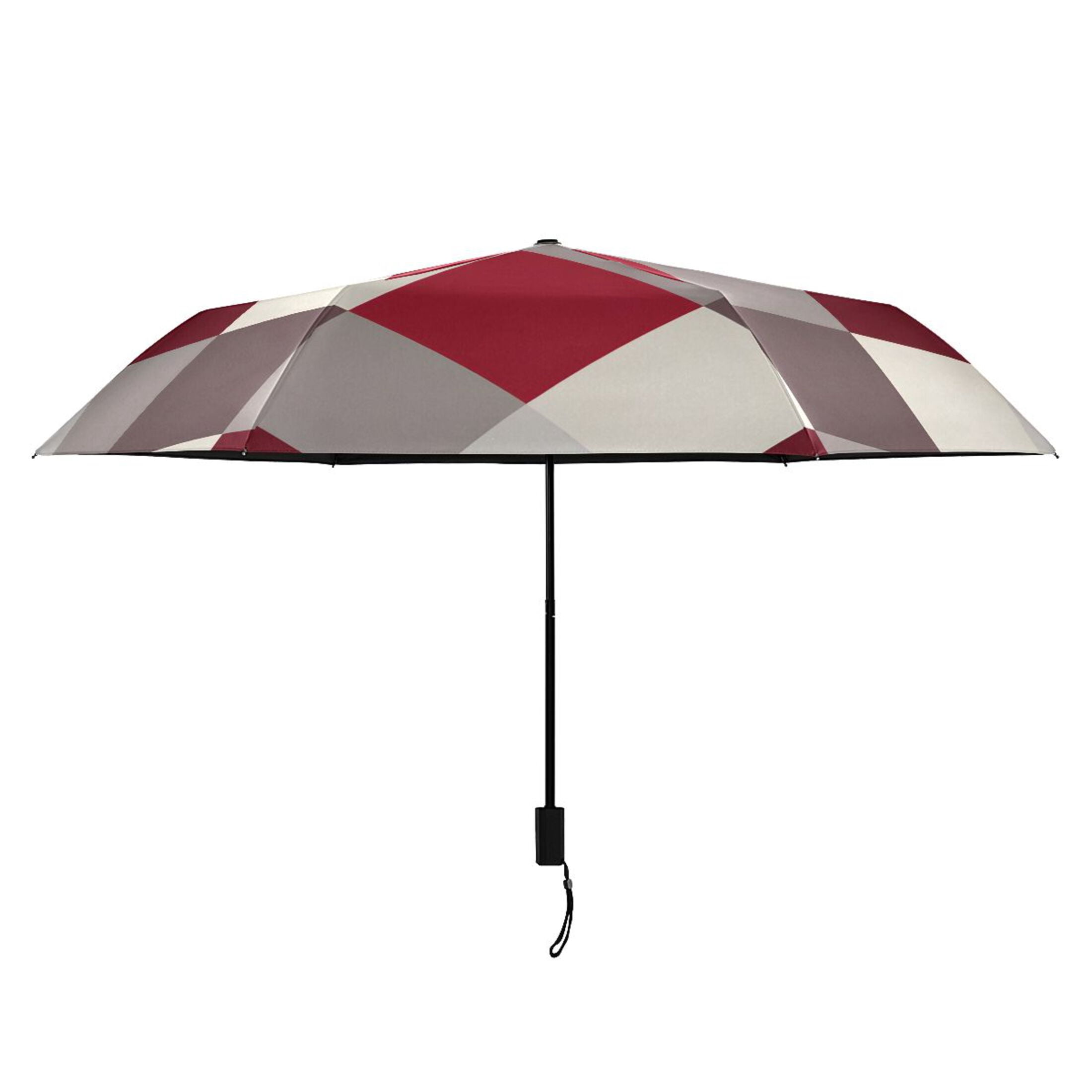 ALAZA Checkered Grid Pattern UPF 50+ Compact Folding Umbrella for Rain Travel Umbrella Packable