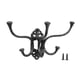 thumbnail image 4 of Ganchos de pared de metal negro para colgar sombreros, chaquetas, bolsos, organizadores, toallas, percheros y perchas., 4 of 9