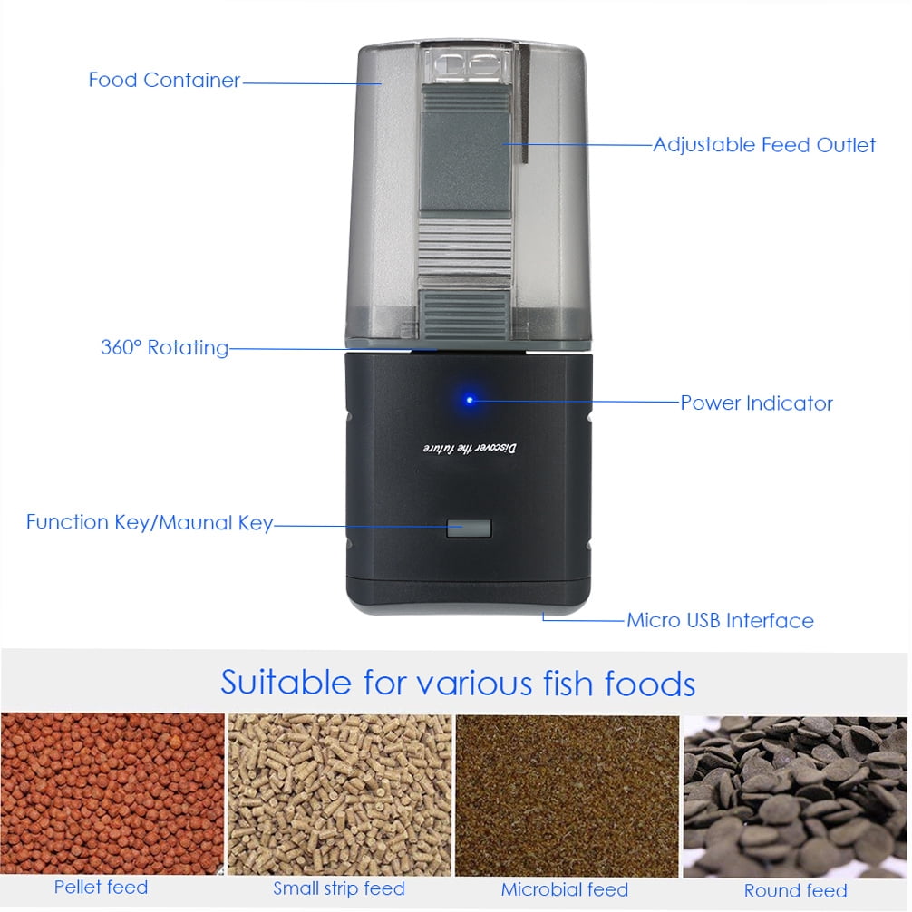 iLONDA Automatic Fish Feeder Aquarium Tank Feeding Timer Fish Food