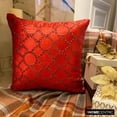 thumbnail image 3 of Chair Cushion Cover, Red Decorative Pillowcases 16x16 inch (40x40 cm), Velvet Throw Pillow Covers, Geometric, Contemporary Decorative Pillow Covers For Couch - Red Velvet Crystal, 3 of 12