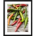 thumbnail image 2 of Art.com Several Chili Peppers Photographic Print by Winfried Heinze, Black Frame Wall Art, 17" x 21", 2 of 5