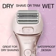 thumbnail image 3 of Panasonic ES-WWL8A 4-Blade Electric Shaver for Women with Bikini Trimmer and Wet/Dry Function, 3 of 13