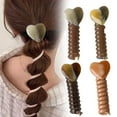 thumbnail image 5 of Heart Barrettes for Women and Girls - Non- Grip Hair Clips Hair Accessories for Curly and Wavy Styles, 5 of 5