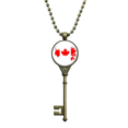 thumbnail image 1 of Canada Flavor Flag and Maple Key Necklace Pendant Tray Embellished Chain, 1 of 3