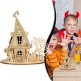 thumbnail image 2 of MVRLSH Clearance! 3D Wooden Halloween House Puzzles Wood Creative House Puzzle Assembly Model Building Kits To Build For Adults & Kids Halloween Decor Model Kits, 2 of 6