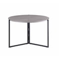 thumbnail image 3 of Milan 43.3" Table à Manger Pliante Ronde en Bois Gris Mat/noir, 3 of 3