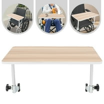 Miumaeov Wheelchair Table Portable Wheelchair Lap Tray Eating Food Holder Reading Desk with Accessories