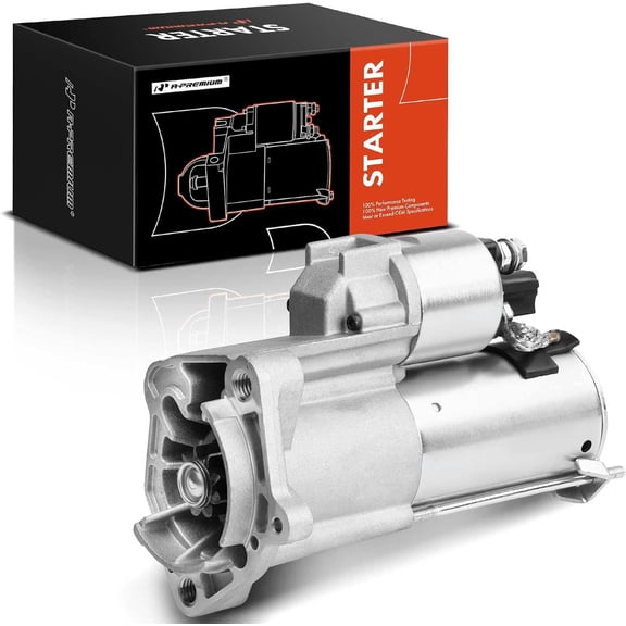 A-Premium Starter Motor Compatible with Audi A4 2007-2009 L4 2.0L, A4 Quattro 2007-2009 L4 2.0L, 12V 1.1KW 9 Teeth Clockwise, Replace# 06D-911-023, 06D-911-023A, 0986024180, 438190, D6GS19