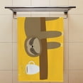thumbnail image 4 of 2 Pack Premium Hand Towels - Ultra Soft & Highly Absorbent - Sloth Love Coffee Absorbent Washcloths for Bathroom Hotel Kitchen 30x15in, 4 of 6