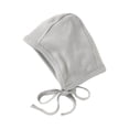 thumbnail image 2 of Oiyii Newborn Girl's Soft‑Stretch Bomber Hats Solid Newborn Daily‑Wear Beanies Infant Warm Headwear, Light Gray, 2 of 3