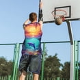 thumbnail image 5 of Sikiie Hawaiian Island Dolphin Basketball Jersey Reversible Men's Mesh Athletic Sports Shirts Training Practice S-4XL3X-Large, 5 of 6