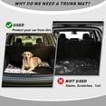 thumbnail image 4 of Xixirimido Universal Car Trunk Mat 29" x 39", All Weather Trunk Protection Durable Cargo Liner Mat Auto Interior Accessories Fit for Most Car Models, Aztec Tribal Geometirc, 4 of 7