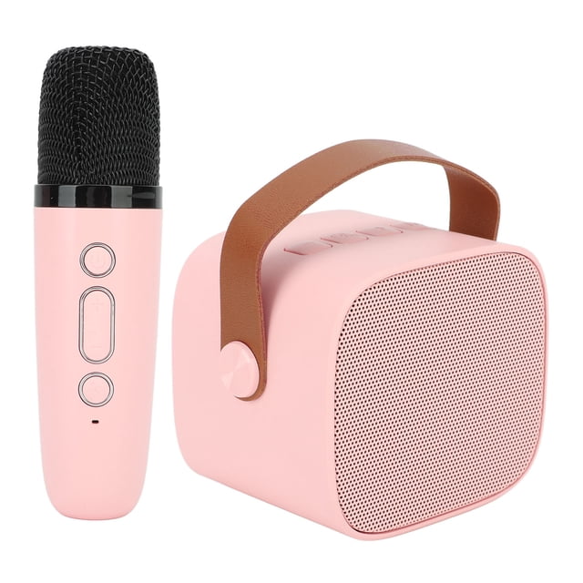 Mini Karaoke Machine with Microphone, Portable Bluetooth Speaker with Microphone Set Handheld Karaoke Mics Speaker Machine for Kids and Adults Home Party Birthday