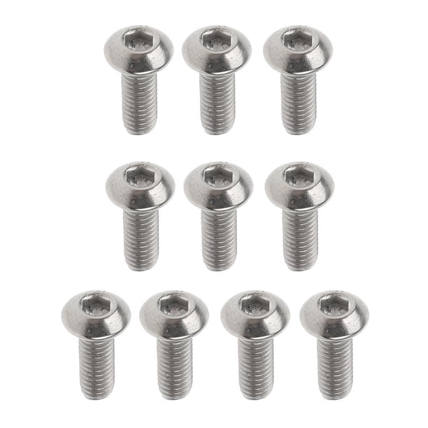 Tornillos de titanio pulido M3 con zócalo Allen hexagonal, 10 piezas M3 x 6 mm, M3 M3 x 8 mm