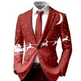 thumbnail image 5 of Christmas Mens Suit 2 Piece Classic Fit One Button Xmas Jacket Blazer And Pant Set Elegant Slim Fit Winter Festive Party Christmas Suit, 5 of 5