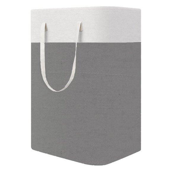 RXIRUCGD Laundry Hamper Large Collapsible Laundry Baskets, Waterproof Clothes Hamper with Easy Carry Handles in Laundry Room Bedroom Bathroom College Dorm for Adults, 11.81x15.74x24.4in