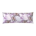 thumbnail image 2 of Body Pillow Cover, Owl And Floral Body Pillow Cases with Zipper Soft Breathable Smooth Skin Friendly Long Pillow Case 20x60 inches, 1Pcs, 2 of 7