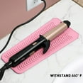 thumbnail image 5 of GUIYANIU 2 Pcs Heat Resistant Mat for Curling Iron Pink Black, 5 of 7
