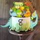 thumbnail image 2 of Conjunto de decoración de pastel de dinosaurio de dibujos animados para niños, suministros de fiesta de cumpleaños, recuerdo de Baby Shower, 2 of 5