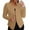 Khaki, variant on Woman Jackets Solid Open Front Elegant Long Sleeve Work Office Outerwear Women's Clothing Vegan Light Weight Cardigan Women